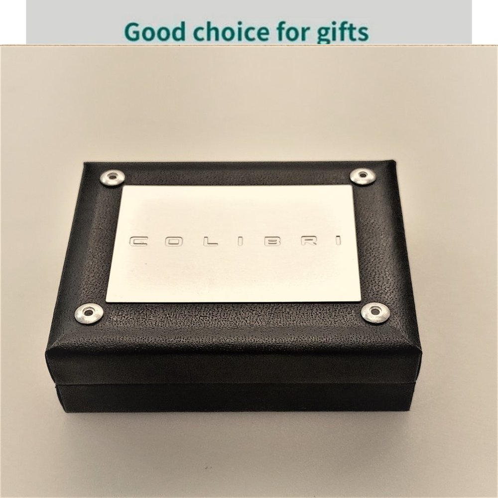 COLIBRI OF LONDON SIGNED MEN CUFFLINKS 925 STERLING SILVER RETRO CLASSIC NIB VTG